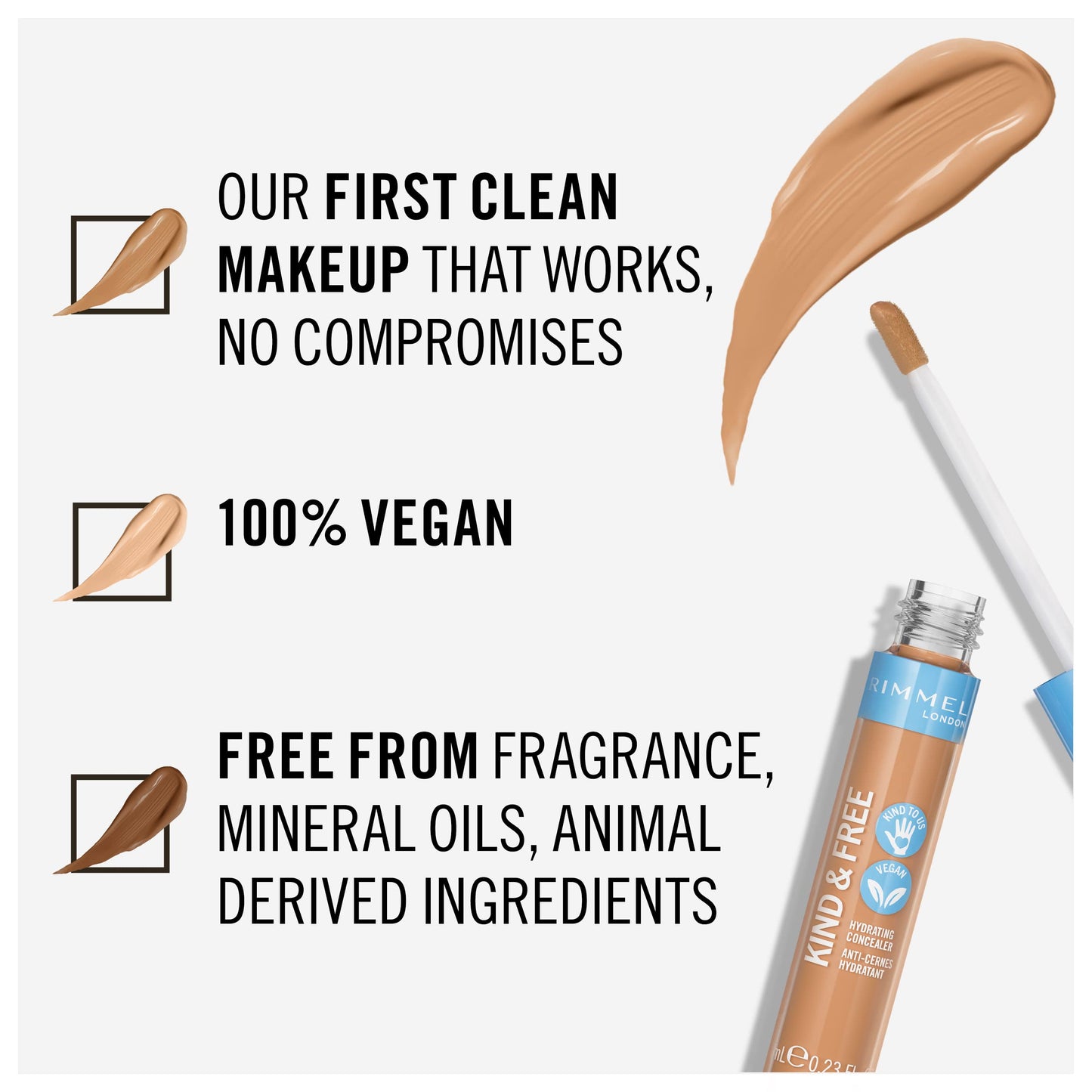 Rimmel Kind + Free 24h Hydrating Concealer, Fair 010