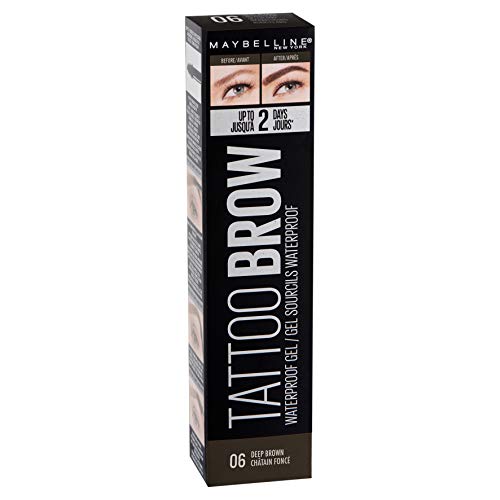 Maybelline Eyebrow, Tattoo Brow Longlasting Waterproof Eyebrow Gel 07 Black