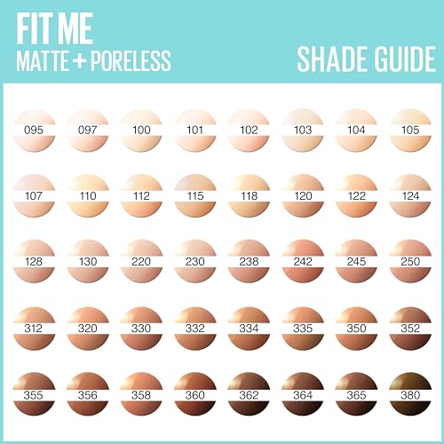 Maybelline New York Foundation Fluide Fit Me Matte & Poreless Foundation for Normal to Oily Skin Shade 115 Ivory 30ml
