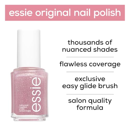 essie Original Nail Polish, 514 birthday girl, Gold Pink Nail Polish, 13.5 ml