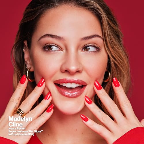 Revlon Super Lustrous Lip Gloss, High Impact Lipcolor with Moisturizing Creamy Formula, Infused with Agave, Moringa Oil, & Cupuacu Butter, Super Natural (215)