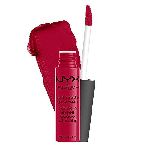 NYX Professional Makeup Soft Matte Lip Cream, Creamy and Matte Finish, Highly Pigmented Colour, Long Lasting, Vegan Formula