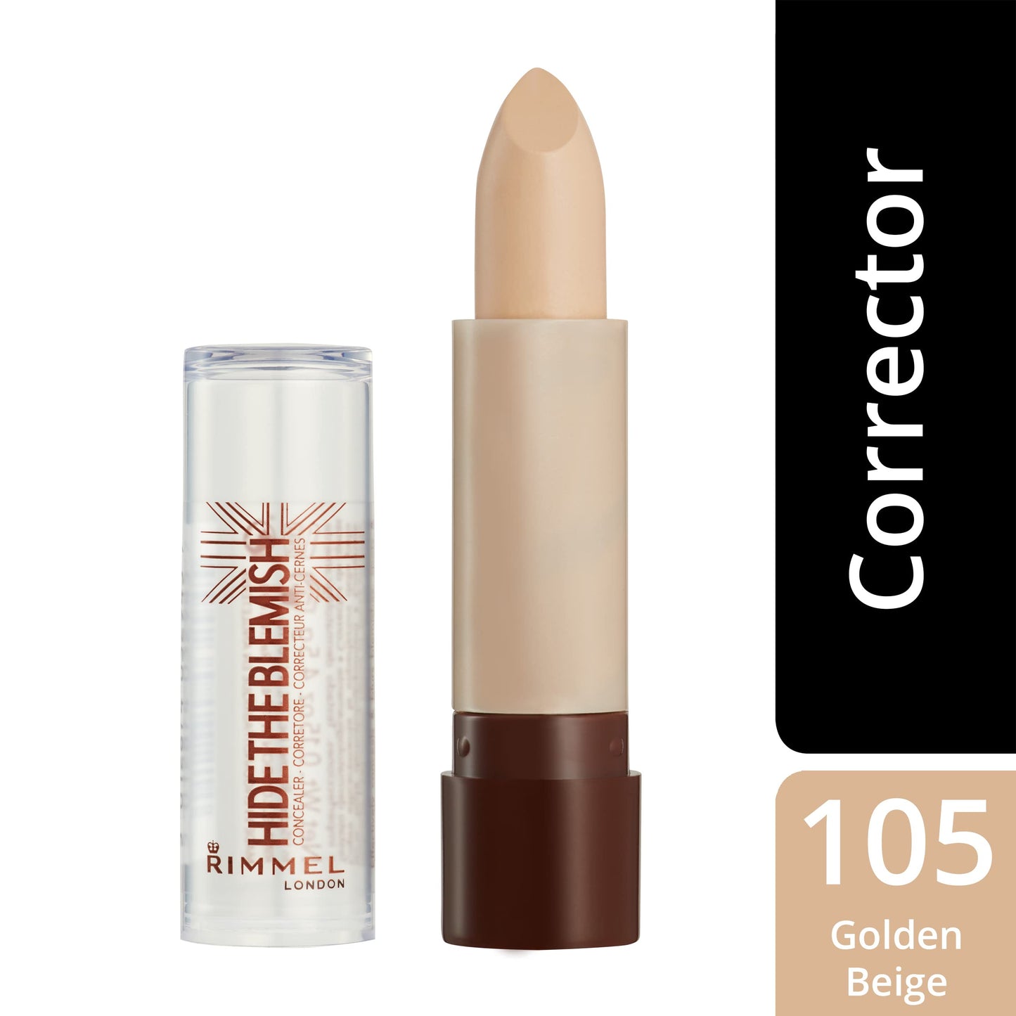 Rimmel London Hide The Blemish Concealer, Soft Honey, 4.5 g