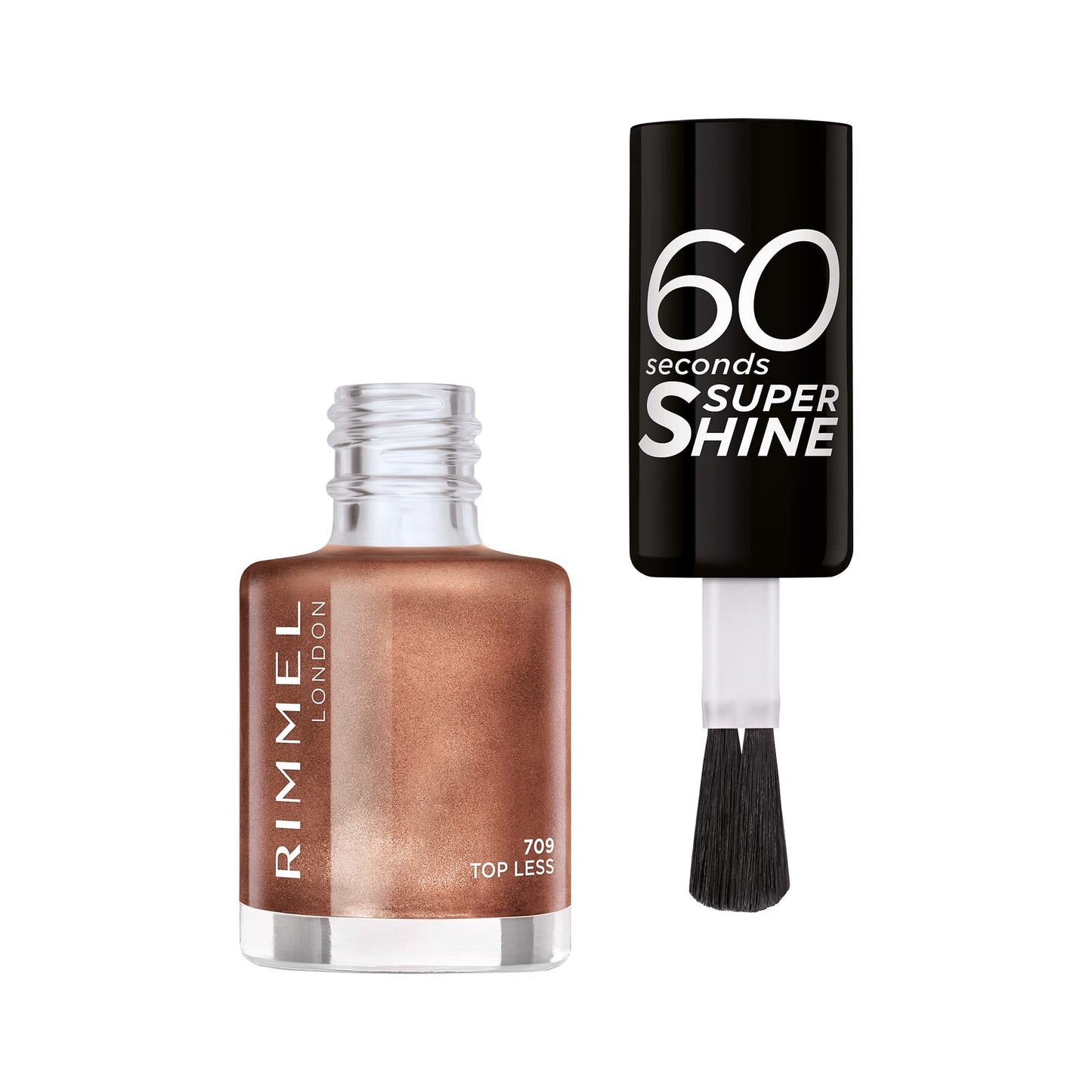 Rimmel 60 Seconds Super-Shine Nail Polish, 709 Topless, 8 ml