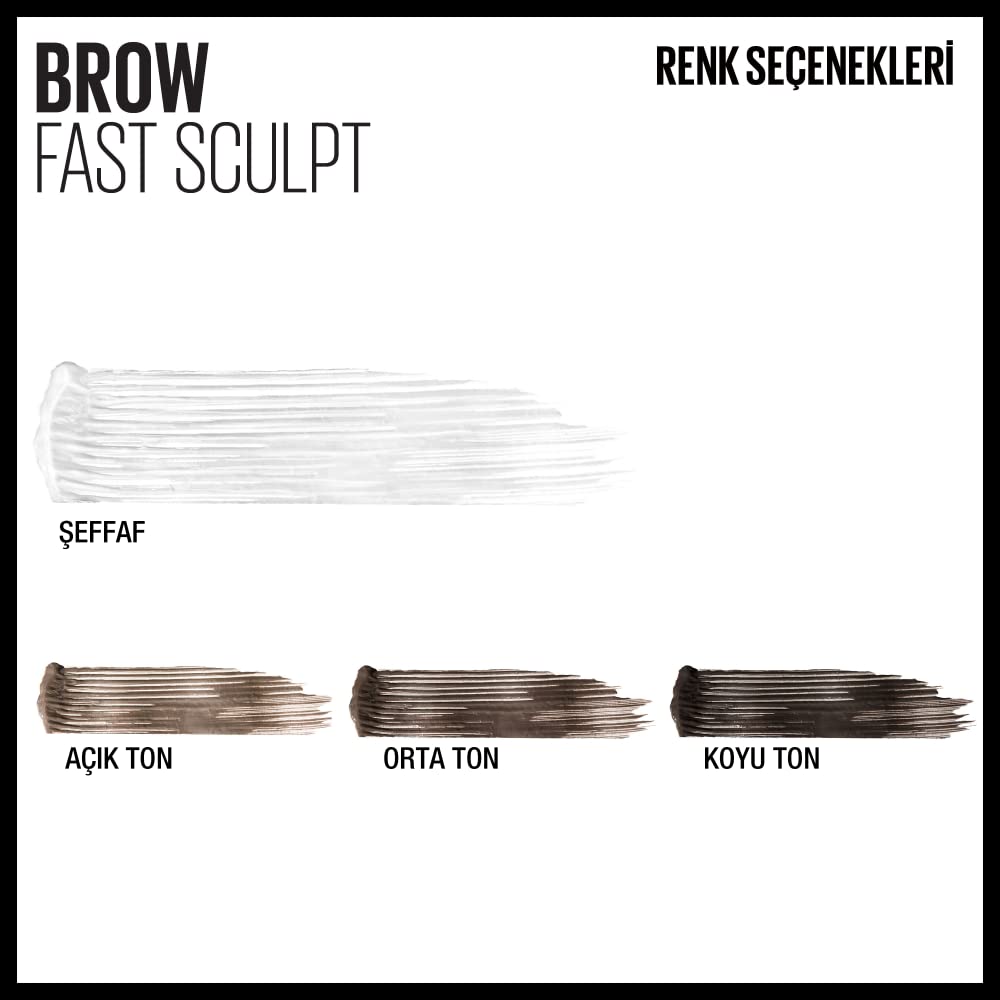 Maybelline Express Brow Fast Sculpt Eyebrow Gel, Shapes and Colours Eyebrows, All Day Hold Mascara, 01 Blonde, 0.023 kg