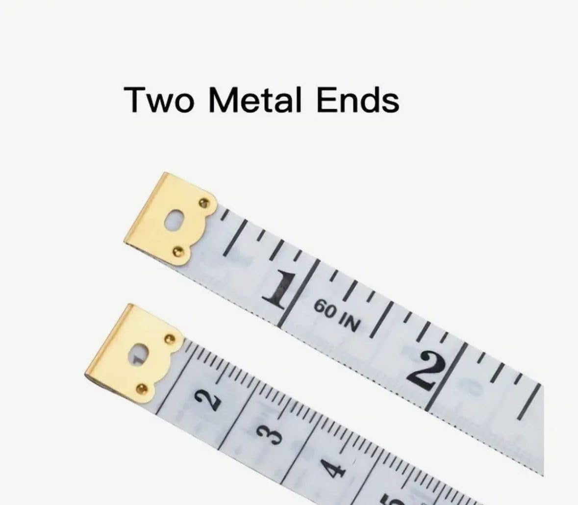 Double Sided Body Measuring Tape for Body and Waist, Perfect for Sewing/Tailors Tape, Soft & Smart Fabric Measure Tapes Durable Flexible Fiber Glass Material, 150cm / 60 inches