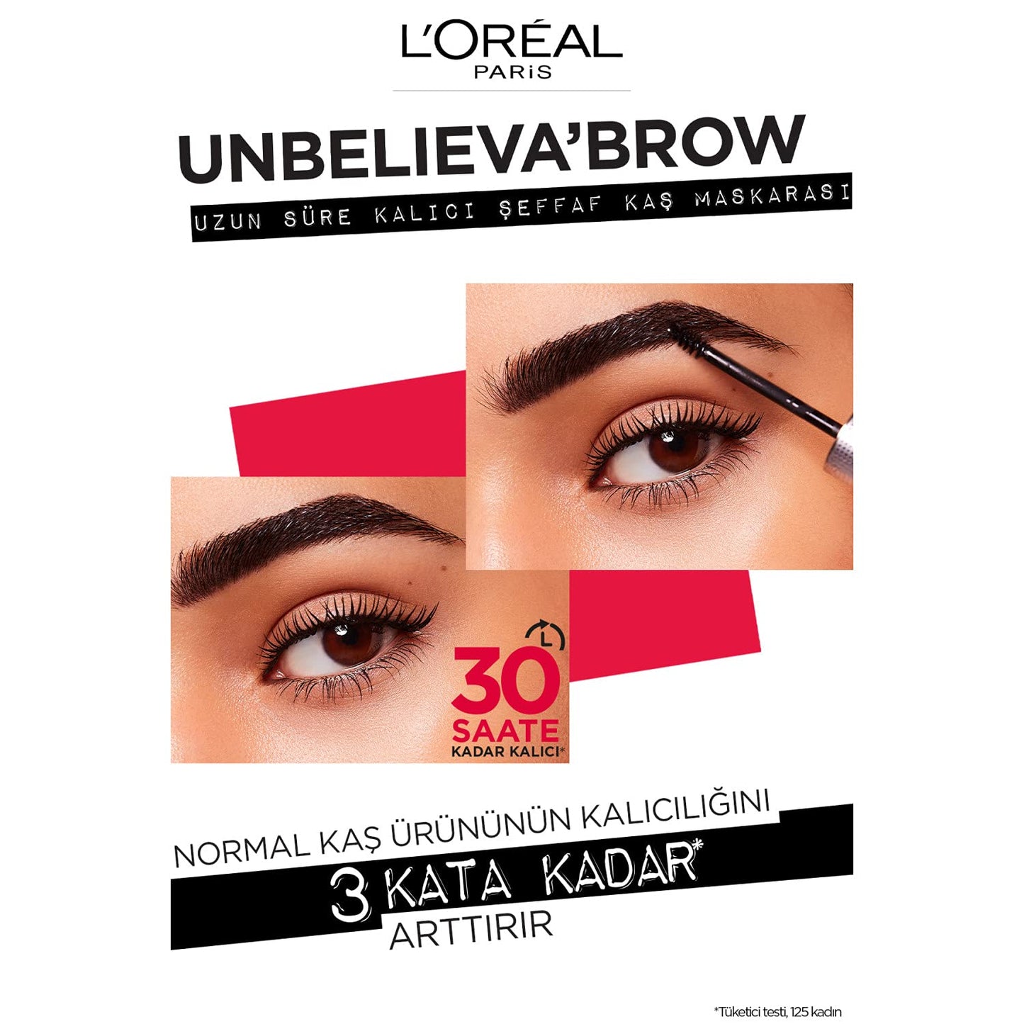 L'Oreal Paris Unbelieva'Brow Longwear Topcoat Fixes and Defines Eyebrows Can be Used with Any Product Up to 30 Hours Hold, Clear
