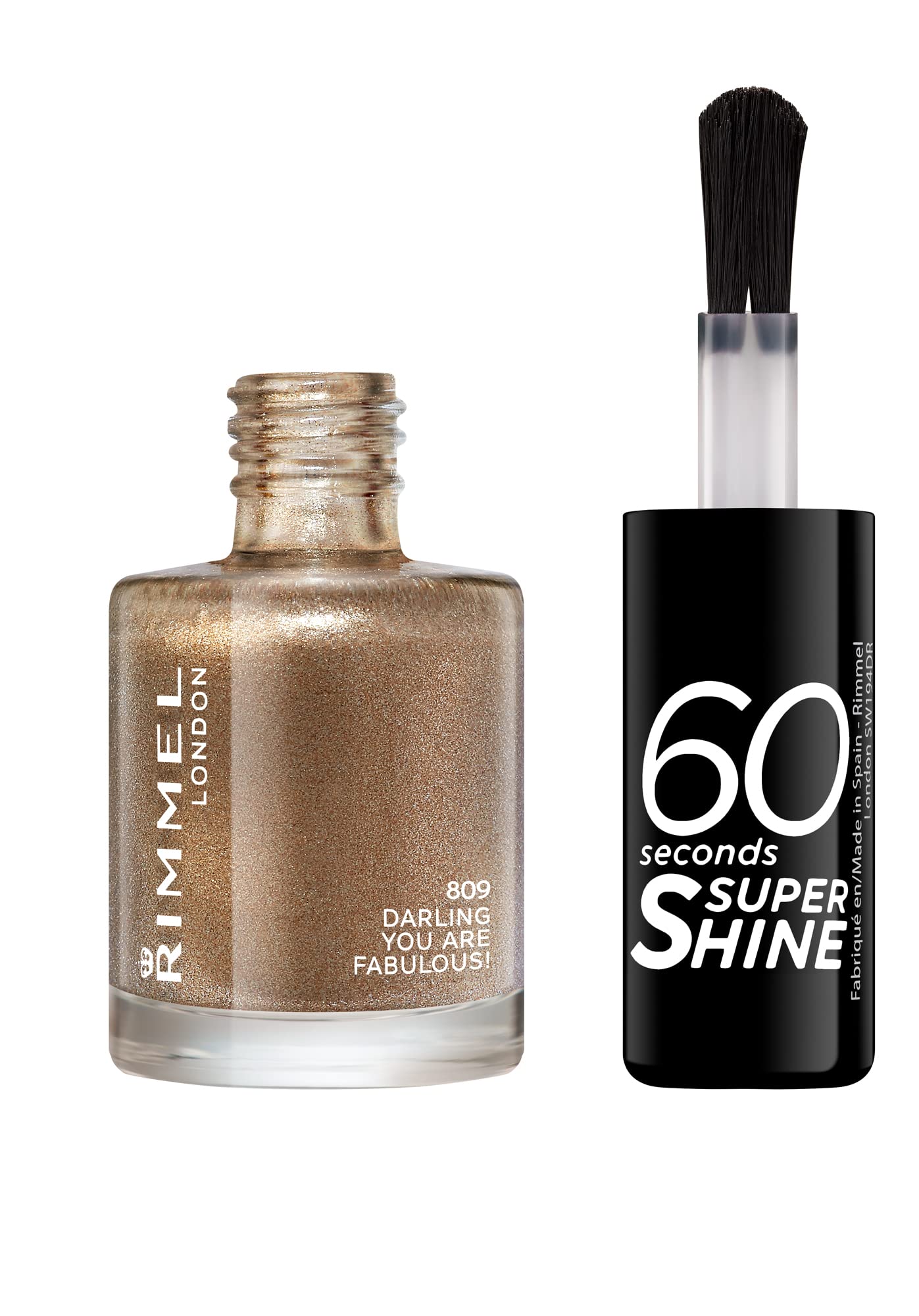Rimmel 60 Seconds Super Shine Nail Polish - 8 ml, Darling