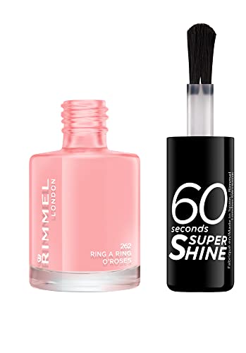 Rimmel 60 Seconds Super Shine Nail Polish - 8 ml, Ring a Ring O Roses