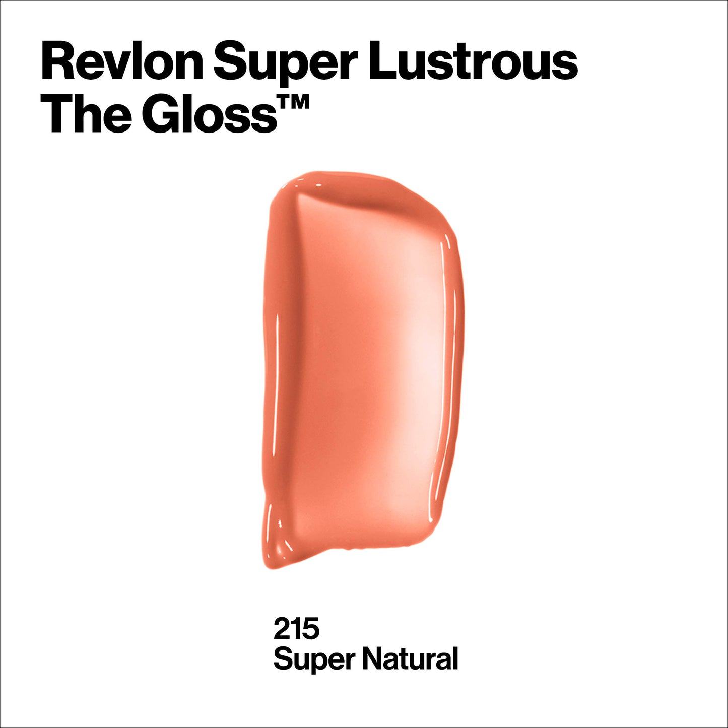 Revlon Super Lustrous Lip Gloss, High Impact Lipcolor with Moisturizing Creamy Formula, Infused with Agave, Moringa Oil, & Cupuacu Butter, Super Natural (215)